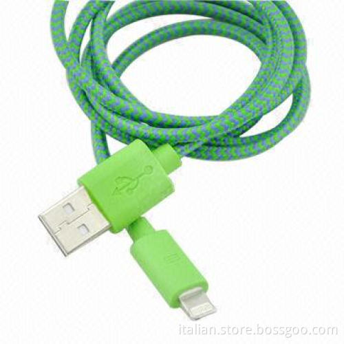 High-quality nylon cables for iPhone 5, with data sync and charging